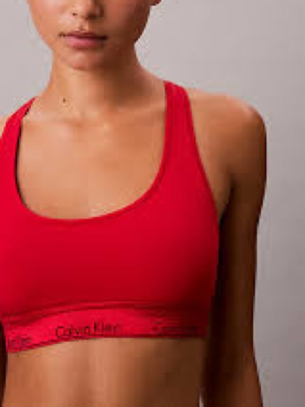 Calvin Klein Red Racerback Bralette